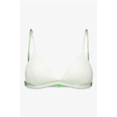 Sujetador triangular microfibra brillo verde