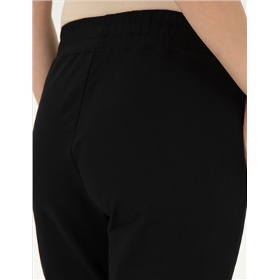 Siyah Regular Fit Eşofman Altı