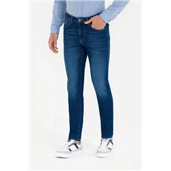 Erkek Koyu Mavi Jean Pantolon