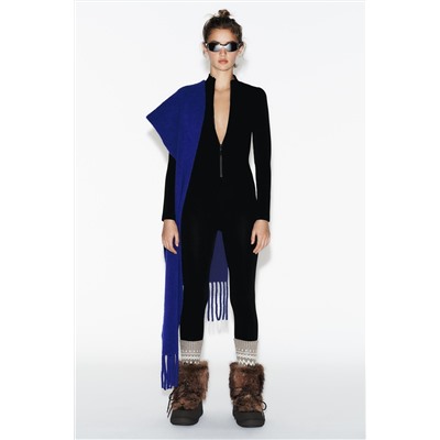 COMBINED FAUX FUR ANKLE BOOTS SKI COLLECTION