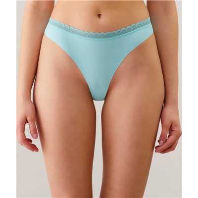 Tanga de microfibra y encaje