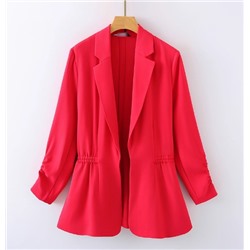 Свободный пиджак с завязкой на талии