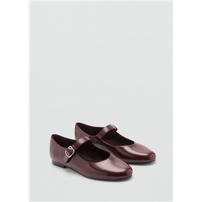 Bailarinas tira efecto charol