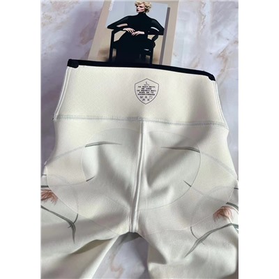 Легинсы fav Пояс из натурального латекса, удобный и дышащий, придает животу необычное ощущение! U-образный поясной ремень поднимает ягодицы и подтягивает живот.