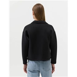 Siyah Regular Fit Örme Ceket