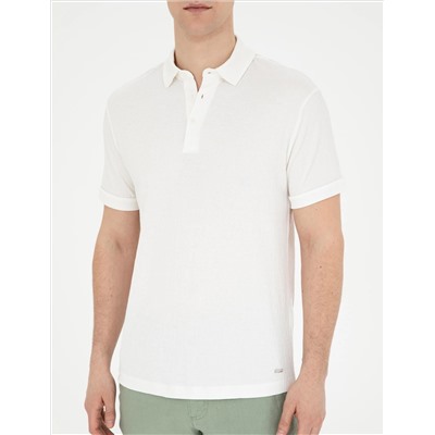 Ekru Slim Fit Tişört