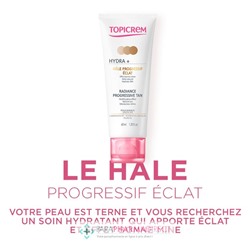 Topicrem Hydra+ - Hâle Progressif Eclat - Peaux Sensibles 40 ml