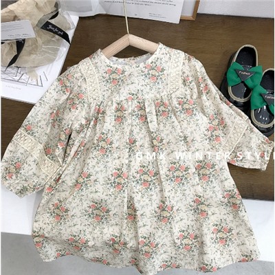 Платье для девочек с длинным рукавом