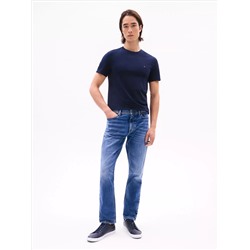 Faded Wash Stretch Straight Jean