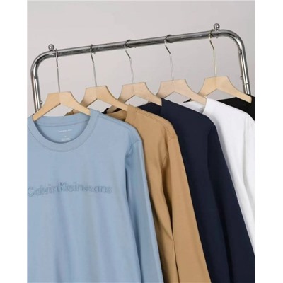 Мужская хлопкова толстовка с круглым вырезом и длинными рукавами СК