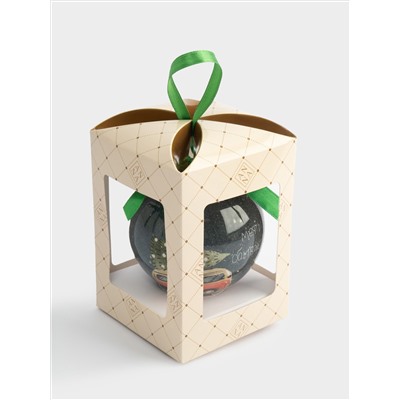 Игрушка елочная, 7 см, пенопласт, шар, Машинка, New year