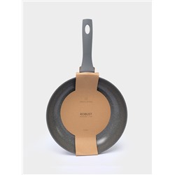 Сковорода, 24 см, с покрытием, алюминий, серо-черная, Robust