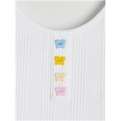 Crop Top mit hohem Baumwollanteil