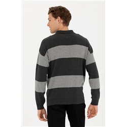 Erkek Antrasit Melanj Kazak