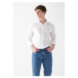Mavi Beyaz Gömlek Regular Fit / Normal Kesim 0210577-620