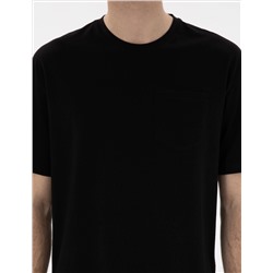Siyah Comfort Fit Basic Tişört