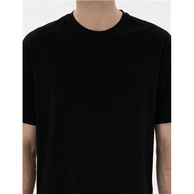 Siyah Comfort Fit Basic Tişört