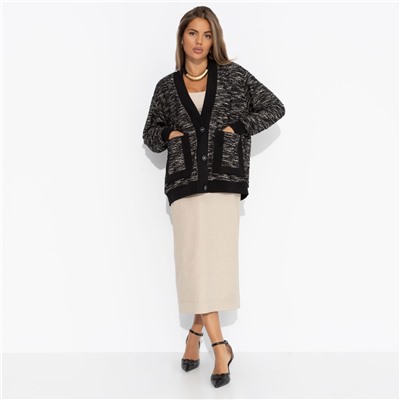 Кардиган в стиле Шанель, В модном режиме (black)