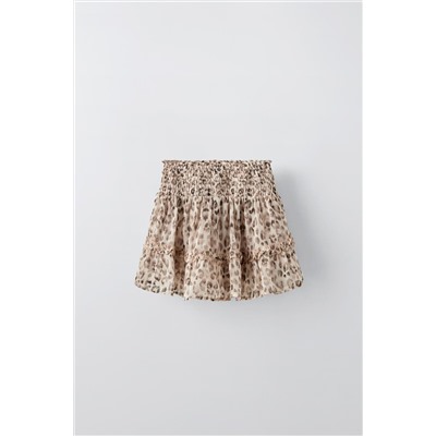 ANIMAL PRINT BERMUDA SKORT