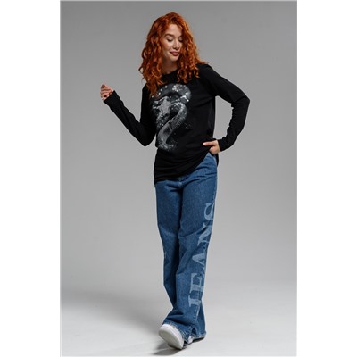 8516 Футболка с длинным рукавом женская