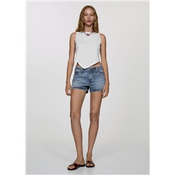 Shorts vaqueros tiro bajo