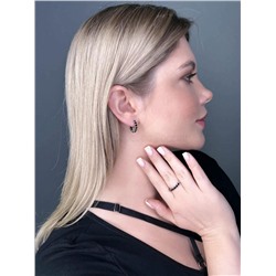 Кольцо из серебра с нат.шпинелью родированное 925 пробы К-7207р416