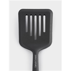 Лопатка с прорезями, 32 см, силикон, графитовая, Streak