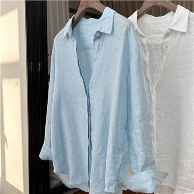 Женская льняная рубашка