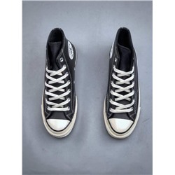 Классические черные кеды C*onverse 1970-х годов с высоким берцем и замшевой кожей