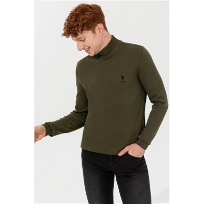 Erkek Haki Basic Kazak