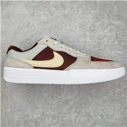 Повседневная спортивная обувь для скейтбординга Nik*e SB Force 58 серии Air Force 58 с низким вырезом, верх выполнен из парусины и замши, с богатой многослойной строчкой, с вулканизированной подошвой, износостойкая и прочная, язычок и подошва украшены логотипом SB на пятке