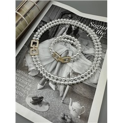 Коллекция «Эмили»  Жемчуг 8 мм , размер колье 50 см