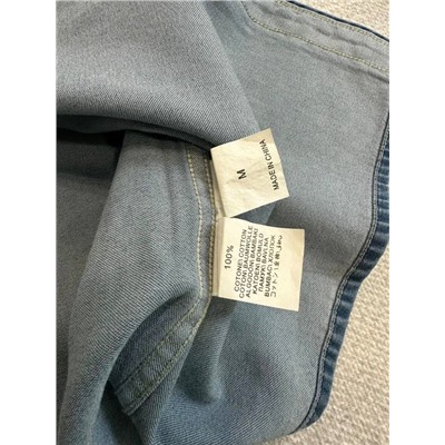 Мужская джинсовая рубашка с эффектом состаривания   Brunell*o Cucinell*i