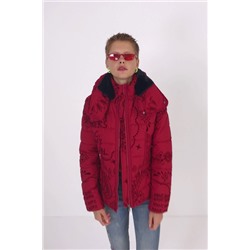 Chaqueta acolchada cuello tortuga