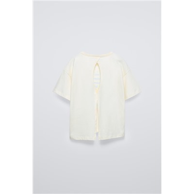 SUN T-SHIRT WITH CUT-OUT DETAIL