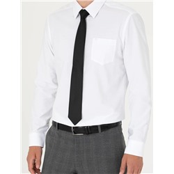 Beyaz Regular Fit Uzun Kollu Basic Gömlek