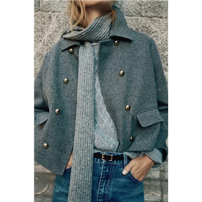 Cazadora paño botones dorados