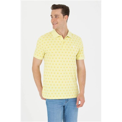 Erkek Açık Sarı Polo Yaka Tişört