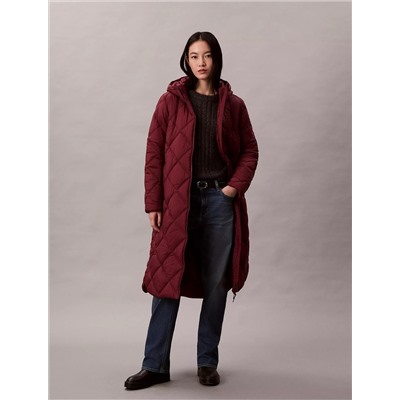 Long Hooded Puffer Jacket