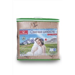 Одеяло овечья шерсть (300гр/м) тик