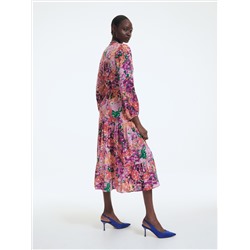 Gemustertes Kleid aus Viskose