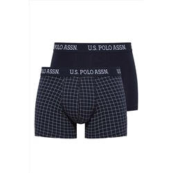 U.S. Polo Assn. Erkek Lacivert - Lacivert Baskılı 2 Li Boxer 82006