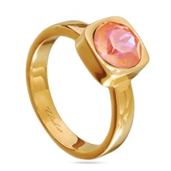 Кольцо Теннис (кристаллы SW оранжевые 8мм; покрытие золото), Есть комплект