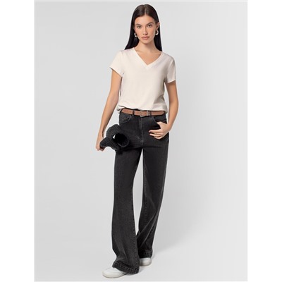 Футболка из премиального хлопка с эластаном