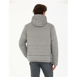 Gri Melanj Slim Fit Mont