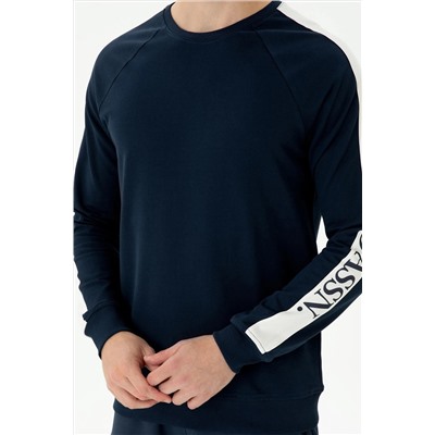 Erkek Lacivert Sweatshirt