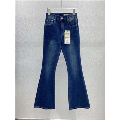 Расклешенные джинсы Rag&Bone, эластичная ткань из чистого хлопка, удобная и стильная верхняя часть,