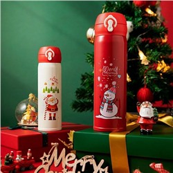 Новогодний термос-кружка из нержавеющей стали  500 мл