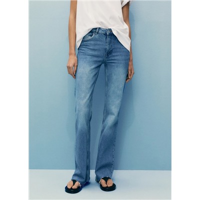 Jeans Fiona flare tiro medio