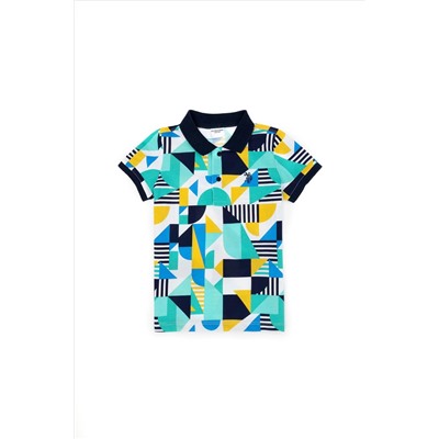 Erkek Çocuk Beyaz Polo Yaka Tişört